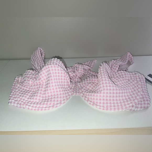 NWT Abercrombie & Fitch pink bikini top size S Curve Love - Picture 2 of 8